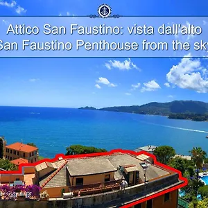 Attico San Faustino 165 Mq 110 Mq Di Terrazza- In 700 ,vista Mare Strepitosa-100 M Dalla Spiaggia-parking Esclusivo-sky,netflix Rapallo